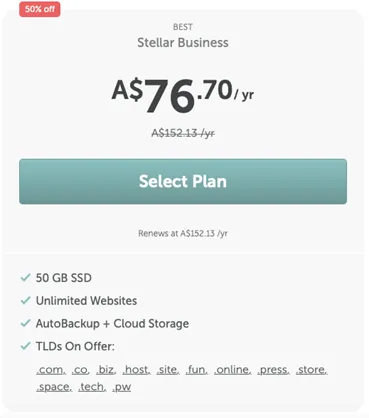 namecheap hosting plan stellar business