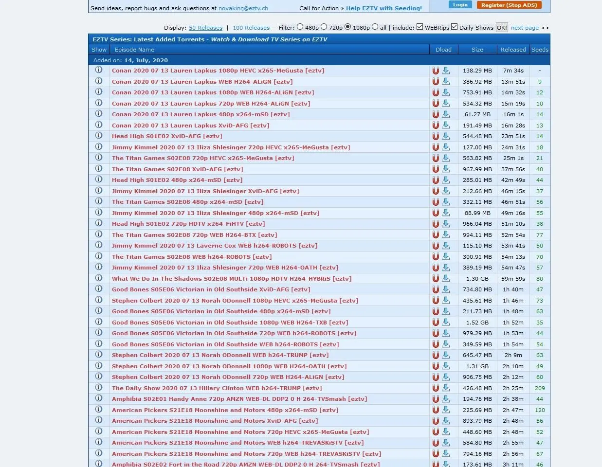 Tv Show List Example