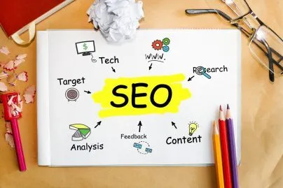 Notebook With Tolls And Notes About Seo