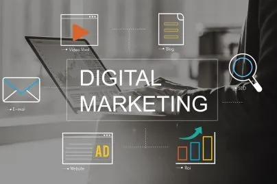 Digital Marketing Media Technology Graphic Concept