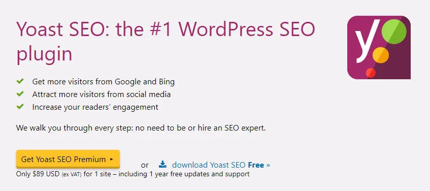 Top 5 SEO friendly WordPress plugins for online startups Yoast SEO