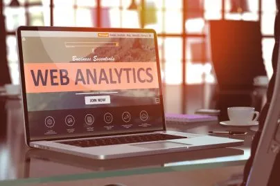 Web Analytics Concept On Laptop Screen.