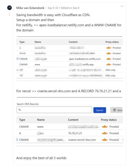 Saving bandwidth is easy with Cloudflare as CDN.