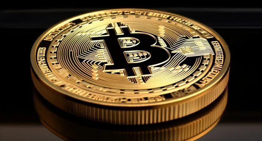 1pc Gold Plated Bitcoin Coin Btc Coin Art Collection