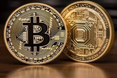 1pc Gold Plated Bitcoin Coin Btc Coin Art Collection