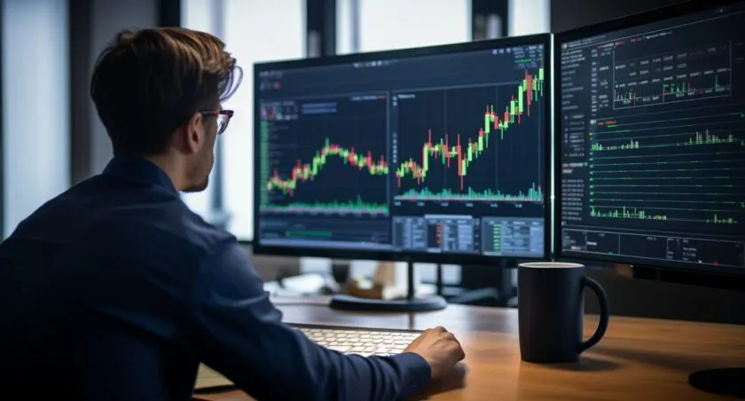 A Crypto Broker Analyzing Market Trends