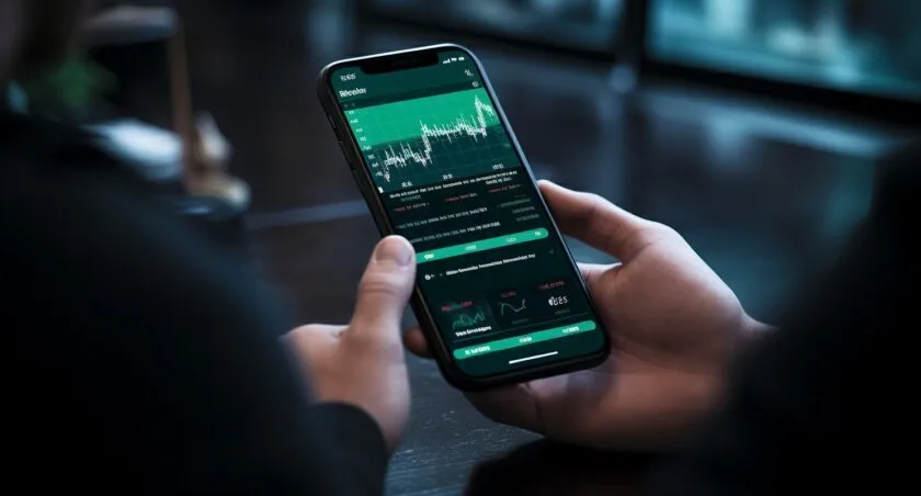 A Person Buying Bitcoin On Robinhood