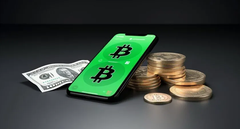 A Smartphone With Cash App On The Screen