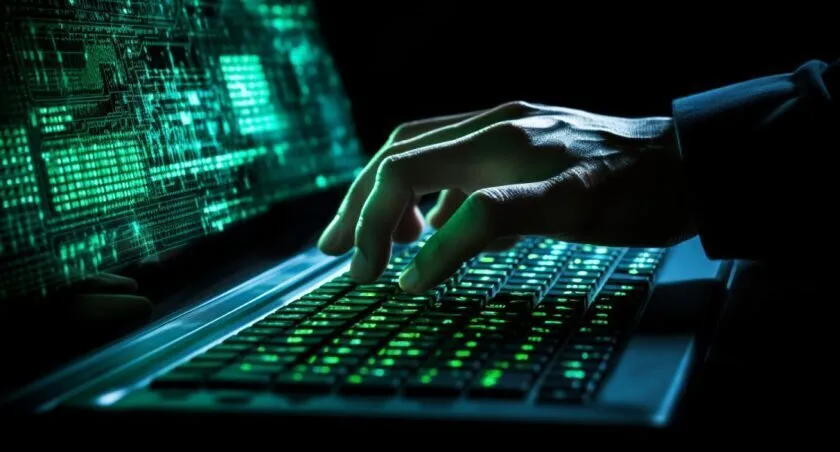 A Programmer's Hands Typing On A Keyboard