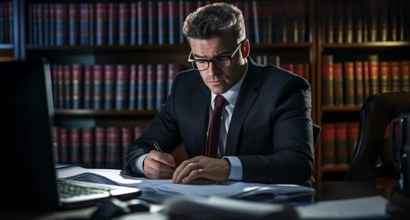Attorney Blogging On A Laptop