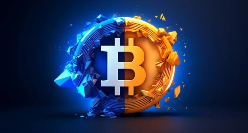 Bitcoin And Coinbase Logo