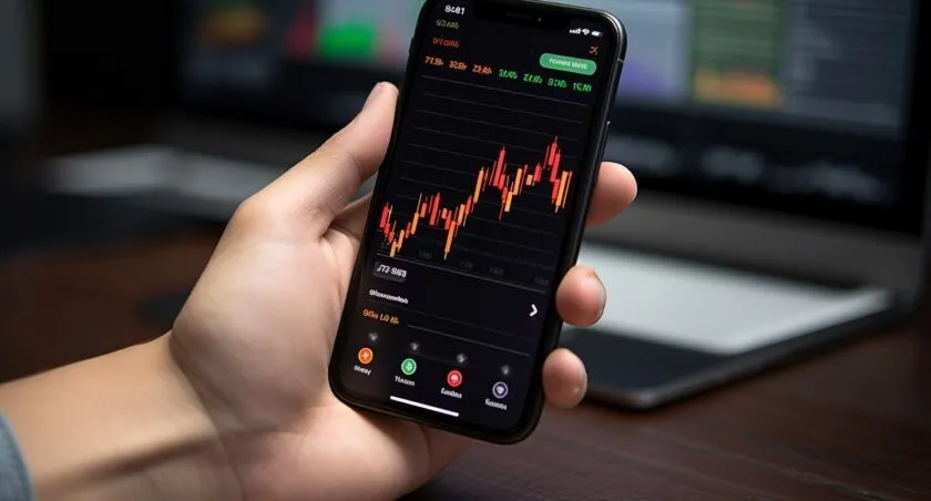Bitcoin Trading On A Smartphone