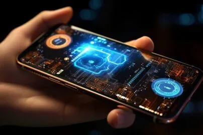 Bitcoin Transaction On A High Tech Device
