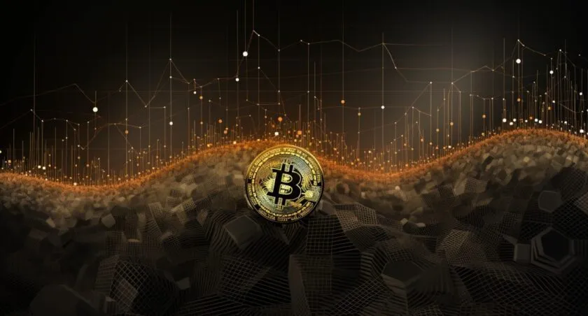 Bitcoin Price Chart With A Dramatic Upward Trajectory