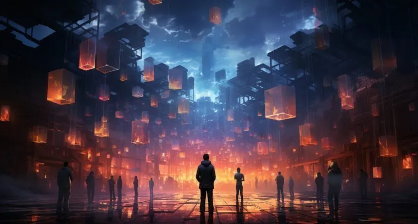 Blockchain Technology Everfi Concept Art