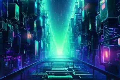 Blockchain Technology Illustration