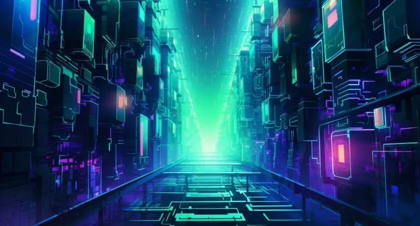Blockchain Technology Illustration