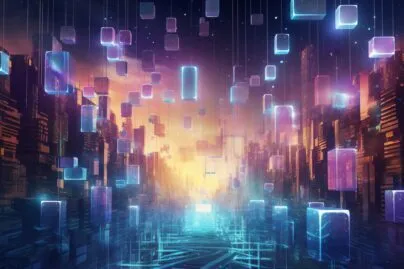 Blockchain Technology Illustration