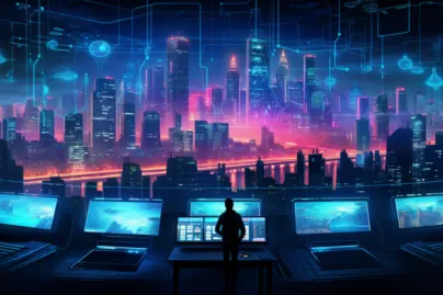 Blockchain Technology Illustration