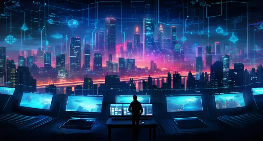 Blockchain Technology Illustration