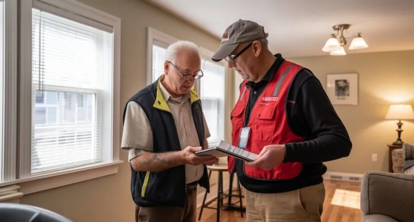 Certified Aging In Place Specialist Conducting A Home Assessment