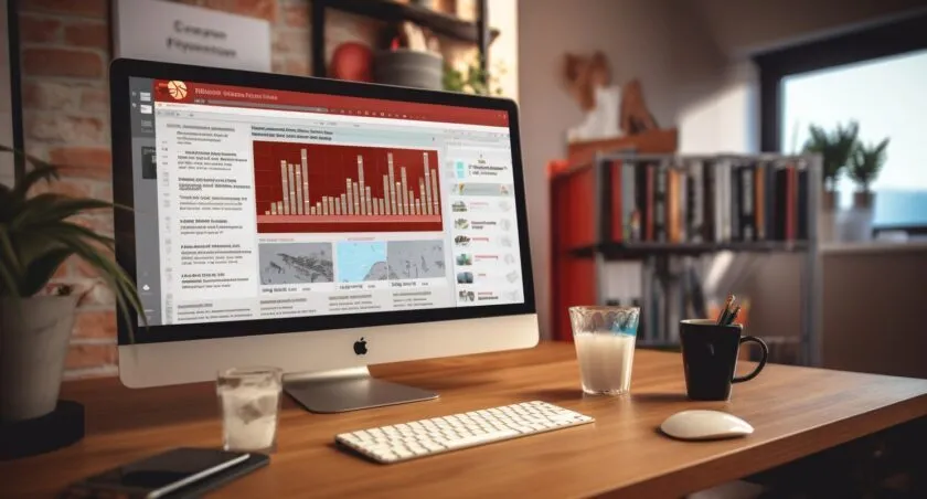 Computer Screen Displaying A Sccessful Pinterest