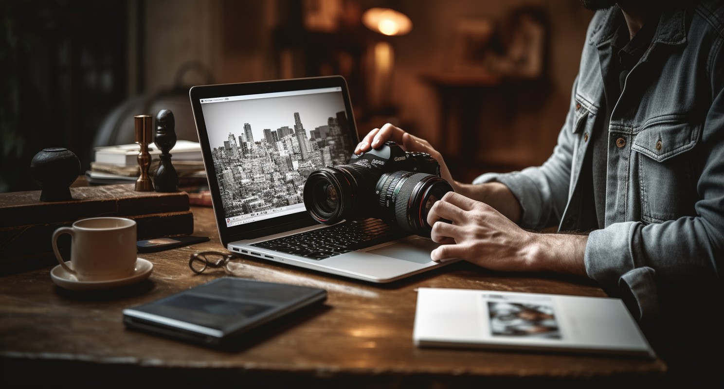 Content Creator Crafting A Blog Post