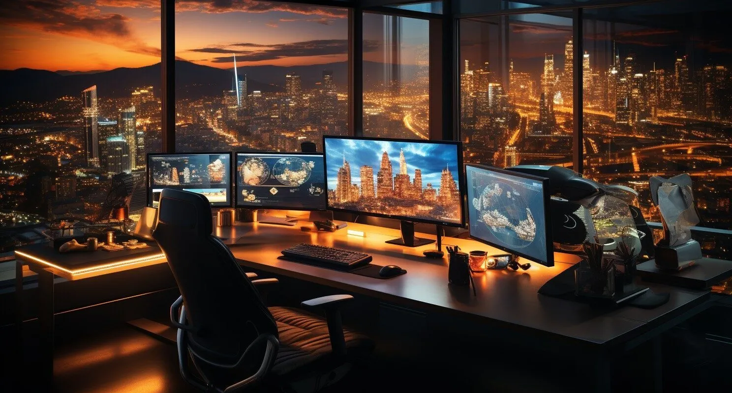 Crypto Leverage Trading Platform In USA Modern Office