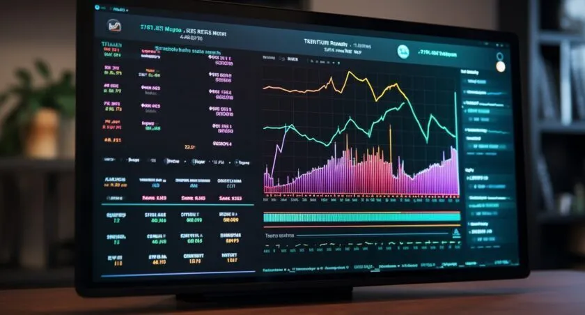Cryptocurrency Exchange Platform User Interface On A Computer Screen