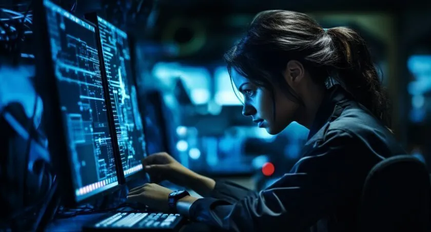 Cybersecurity Specialist At Work