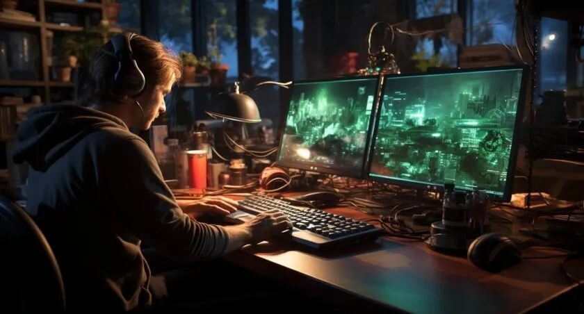 Developer Working On Xbox 360 Game