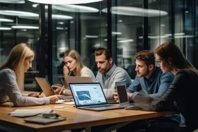 Digital Marketing Agency Team At Work
