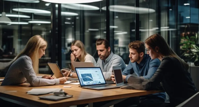 Digital Marketing Agency Team At Work