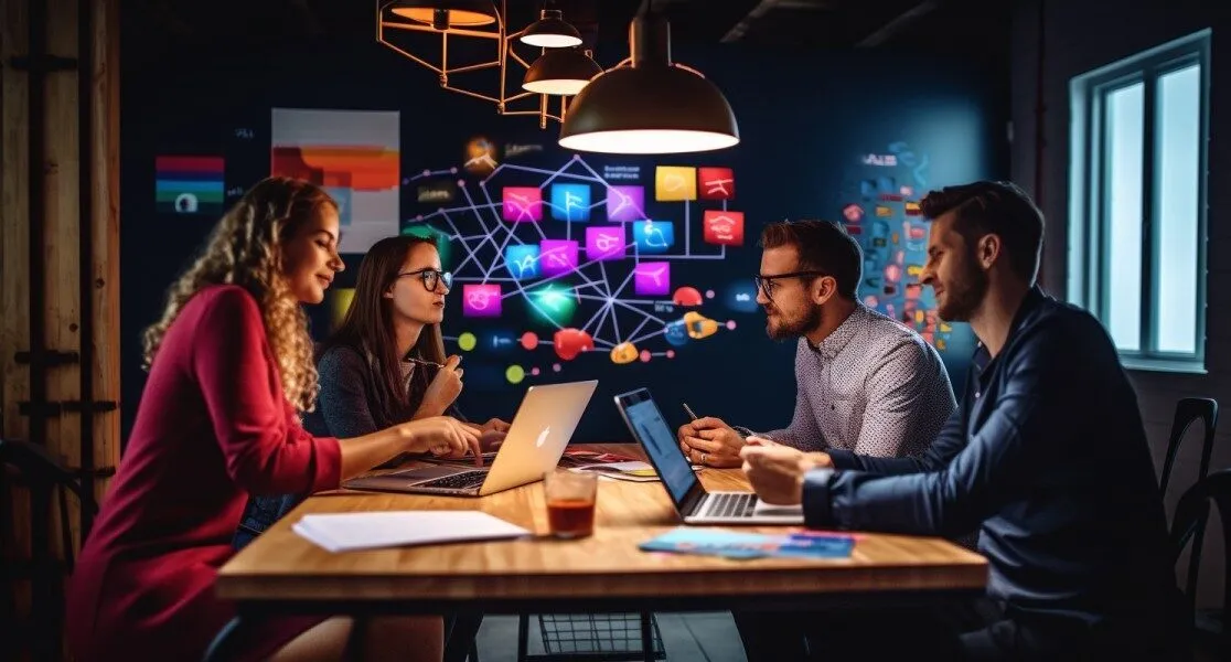 Digital Marketing Agency Team In Action