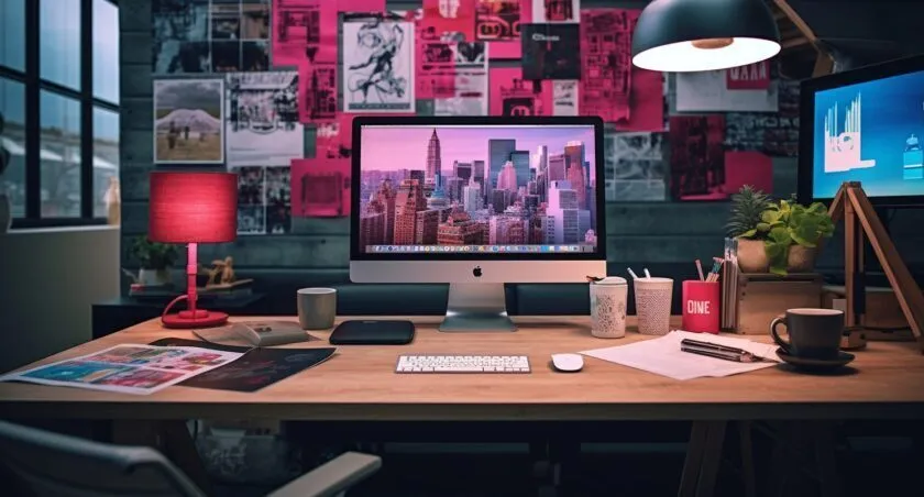 Digital Marketing Agency's Creative Workspace