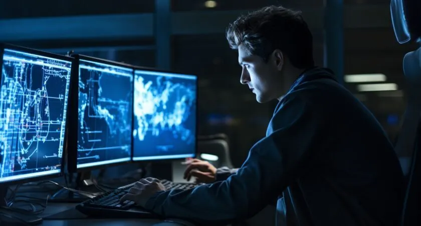 Digital Marketing Manager Analyzing Data