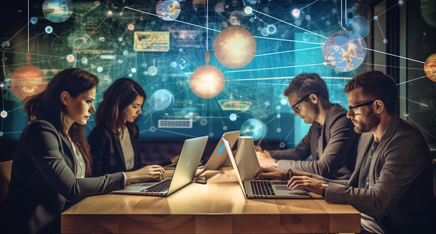 Digital Marketing Professionals At Work