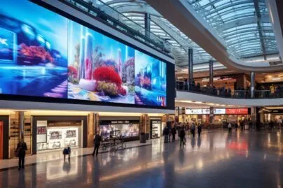 Digital Signage In A Vibrant Shopping Mall