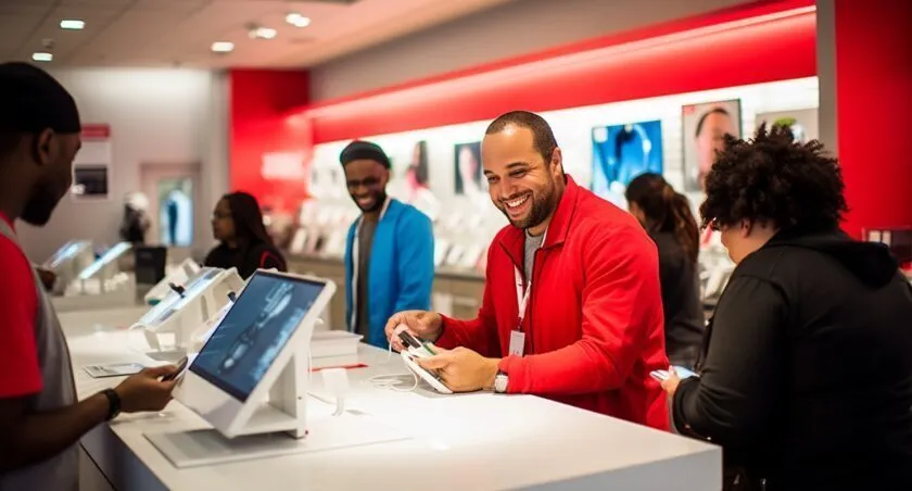 Efficient In Store Pickup Process At Verizon Store