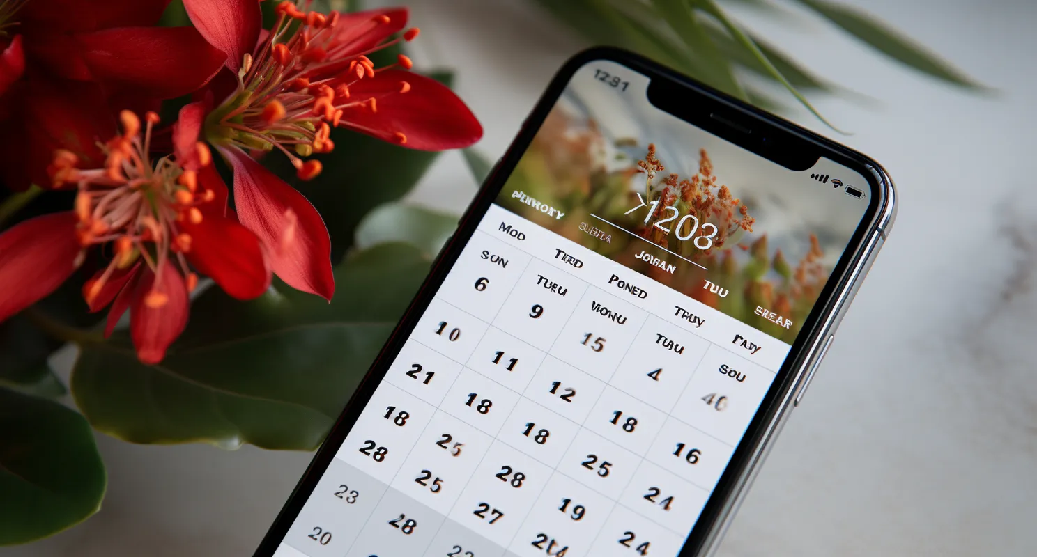 Elegant Event Calendar Design