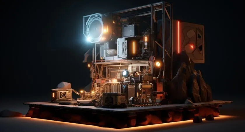 Ethereum Mining Rig In Action