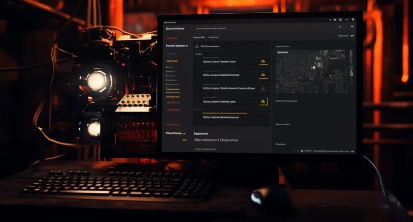 Ethereum Mining Rig With Windows 10 Screen