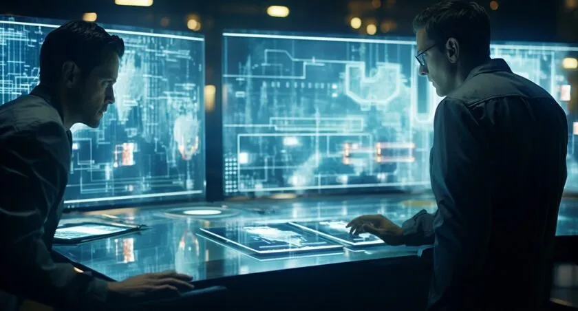 Experts Analyzing ENS With Digital Charts