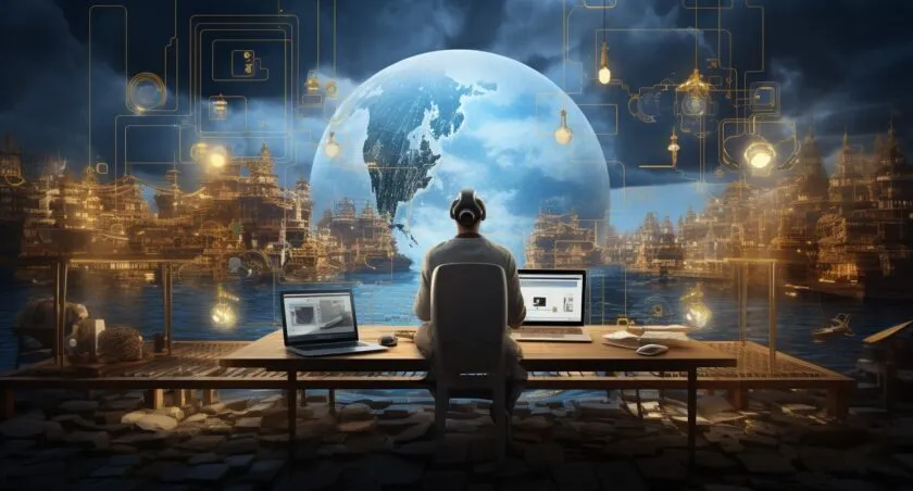 Future Trends In Offshore Software Development Concept