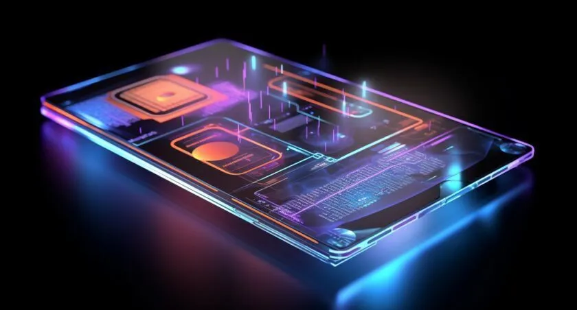 Futuristic Digital Wallet Interface