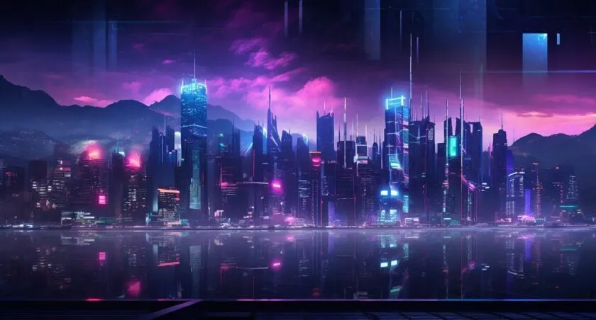 Futuristic Ethereum Cityscape