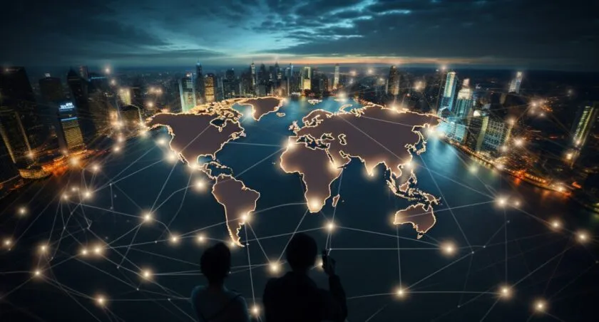 Global Financial Professionals Connecting Digitally