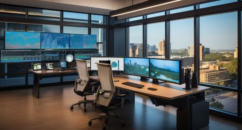 High Tech Office Environment