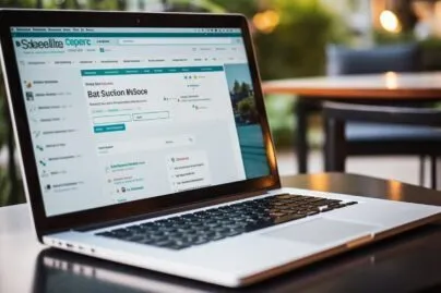 Laptop Displaying The Search Results