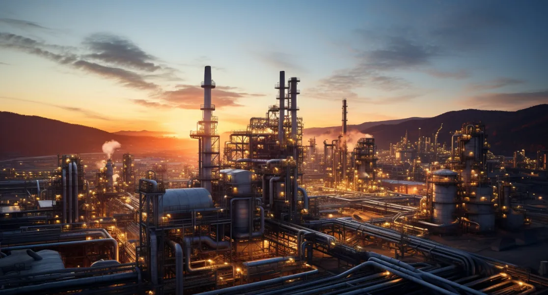 Manufacturing Plant At Sunrise